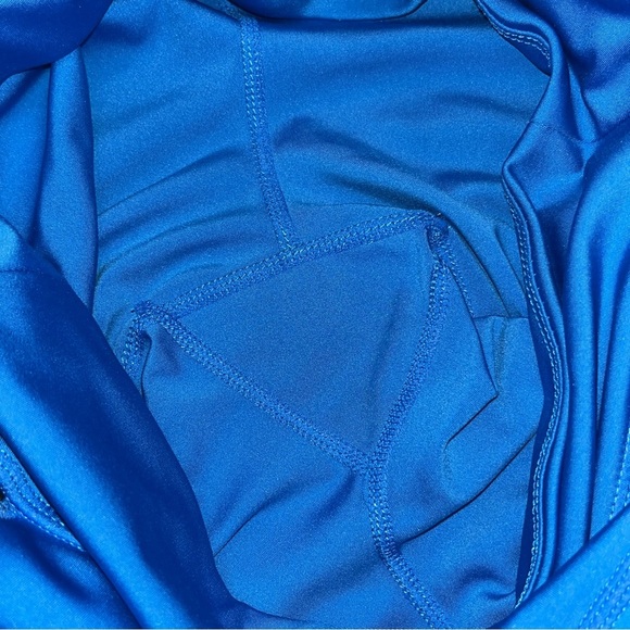 1st Phorm Royal Blue & Black Colorblock Mesh Cutout Leggings Tights size XS - Picture 4 of 5